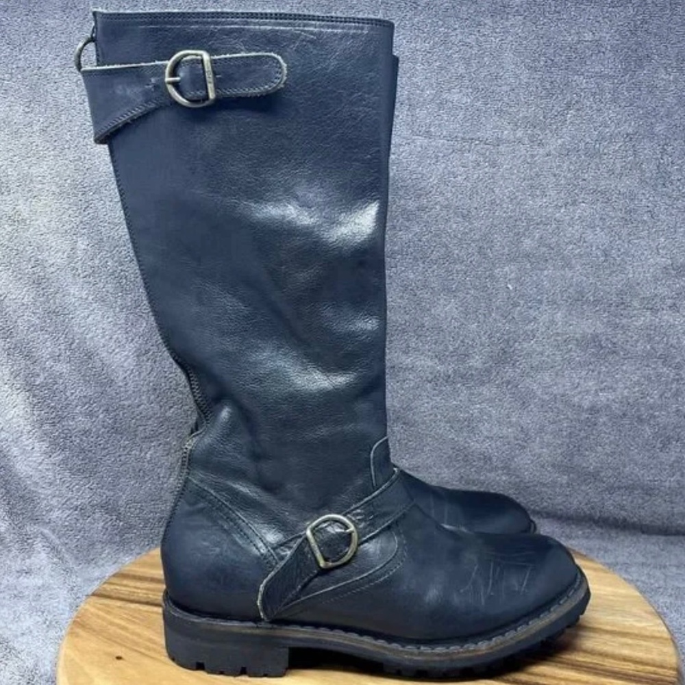 Fiorentini + Baker Jade Jacko Black Leather Moto Boots 38 (8)